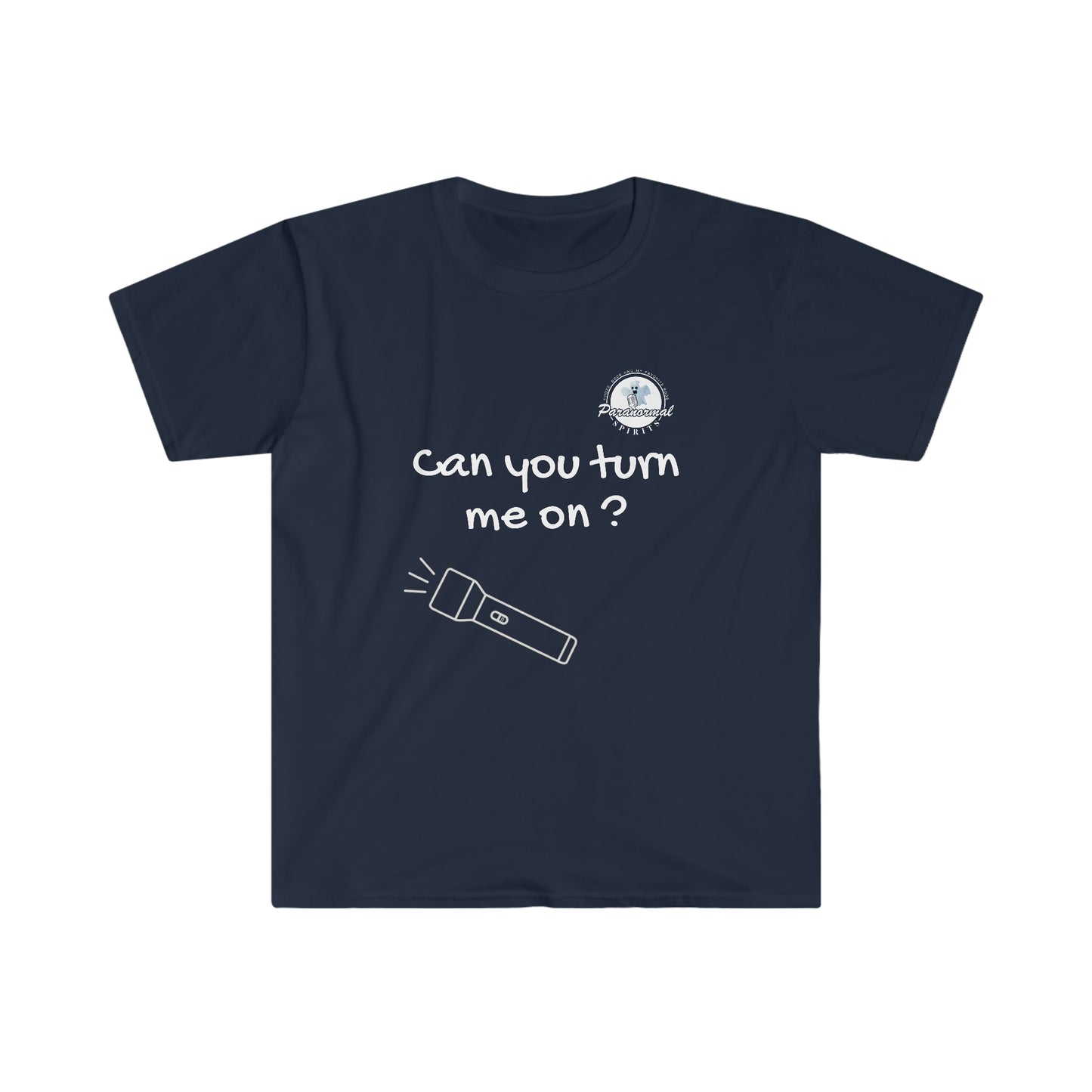 Can you turn me on?  Unisex Softstyle T-Shirt