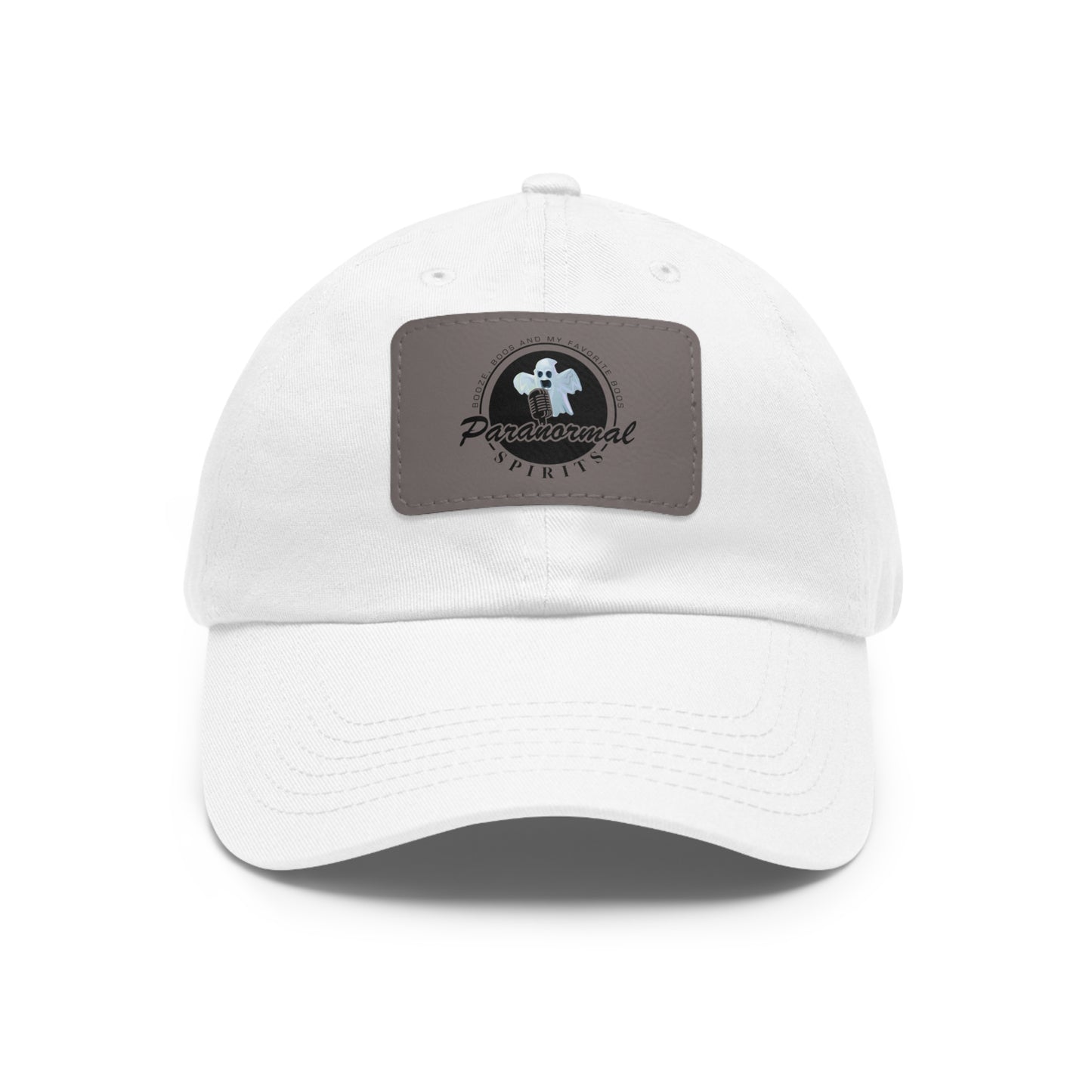 Boozie's Dad Hat with Leather Patch (Rectangle)